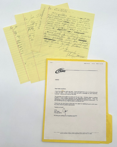 Elvin jones handwritten drafts - elvin,