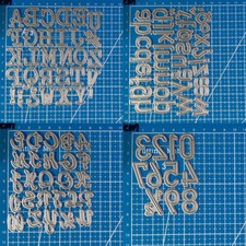 Buchstabe Stanzformen Metall