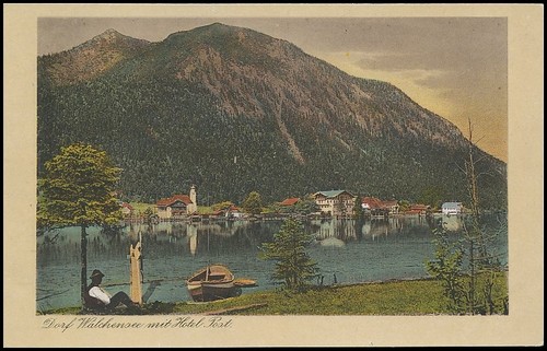 Dorf walchensee mit hotel - dorf,