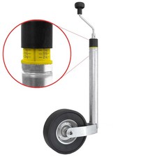 Premium Stützrad für Anhänger Ø48mm mit Stützlastanzeige Waage 150kg Wohnwagen 