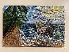 Pferde Die Am Meer Leinwand