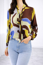 Bluse 40 L Tonno und Panna