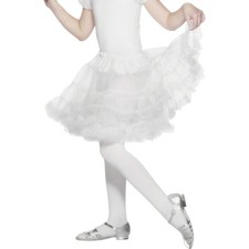 Kinder Petticoat Unterrock Tellerrock Ballerina Rock Tutu Weiß Kinder ab 3 Jahre