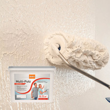 Multi Putz, Rollputz, Putz extra fein - weiß - 10kg gebrauchsfertig für Innen