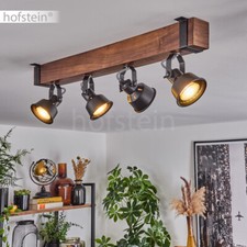 Decken Strahler verstellbar Küchen Lampe Wohn Schlaf Zimmer Leuchte Vintage Holz