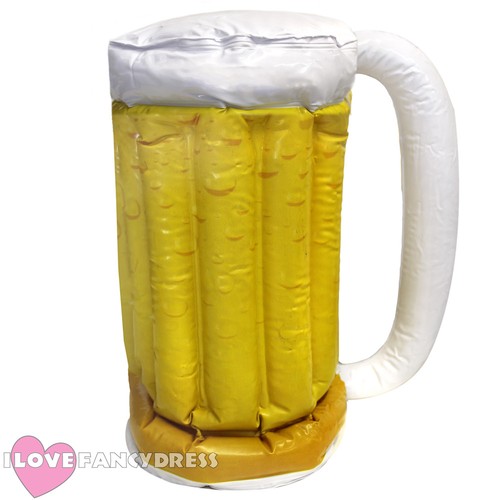 Aufblasbarer bierkrug glas - aufblasbarer,