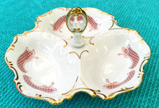 Wunderschöne Pirkin hammer Porzellan 3 Fächer-Servierschale Vintage