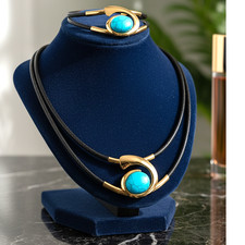 2 reihigSchmuckset Halskette