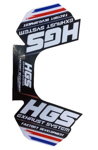 Hgs exhaust aufkleber stroke - hgs, 4