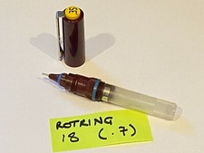Gebrauchte Rotring Feder (blau - 0,7) & Tintenbehälter mit nicht passender Kappe, ohne Halter #18