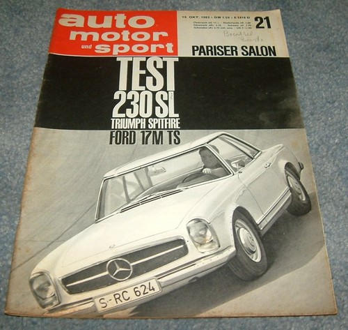 Ams 1963 mercedes - 21/1963, sl