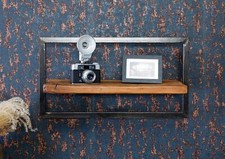 Wandregal Wandboard Schweberegal Massivholz Altholz Eisen rustikal industrial
