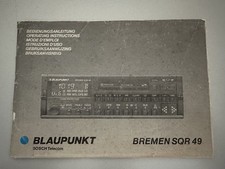 Bedienungsanleitung BLAUPUNKT Bremen SQR49 Radio für Porsche BMW Mercedes