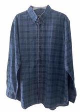 BRAX Feel Good Hemd Modell DARCY-D, Blautöne kariert, Gr. 45/46 - 2XL