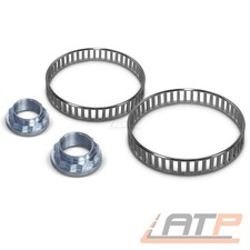 2x ABS-RING + 2x ACHSMUTTER