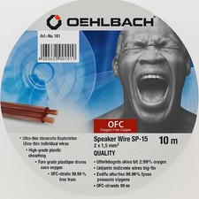 Oehlbach Speaker Wire SP-15/1000 Lautsprecherkabel 2x1,5mm² 10m Art.101
