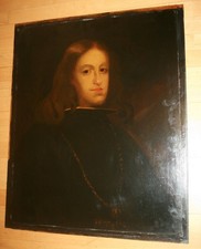 Grosser Alter Meister Portrait Karl II von Spanien 1661-1700