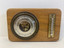 Vintage - Barometer / Thermometer in Holz gefasst - 60-er Jahre (?)