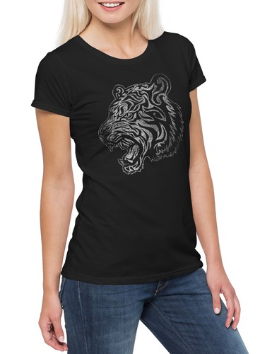 Tribal tiger damen shirt - tiger, t-shirt