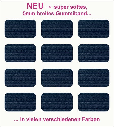 Gummiband breit viele - 5, mm