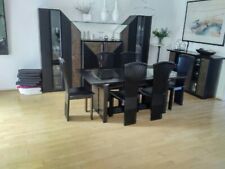 Esszimmer komplett Tisch, 6 Stühle, Schrankwand, Sideboard