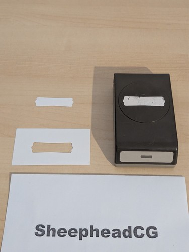 Stampin modern label tag - modern,