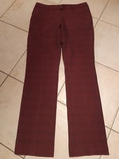 Hose lang Damen, Brax Golf, Taschen, rot kariert, Gr. 38, Brax