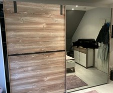 Schlafzimmerschrank Nolte Cepina,Schiebetür 320x223x69 cm, Spiegelwand 