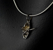 Anhänger Silber Sterling Ruderboot 3D zierlich - hübsch & ausgefallen silver 