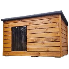 Hundehütte Wetterfest Hundehaus Hundehöhle Winterfest Isoliert Holz 113 x 76 cm