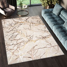 Teppich Kurzflor Beige Creme