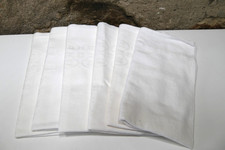 6 weiße Servietten 44 cm x 46