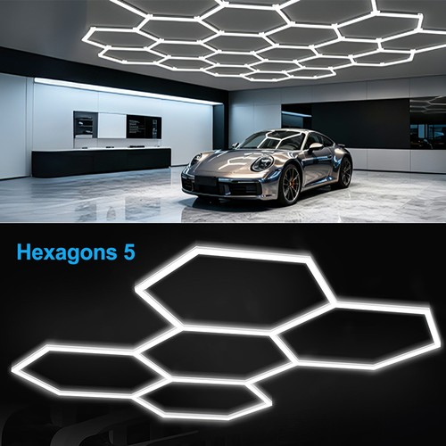 Hexagon led lampe - led,