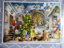 ADVENTSKALENDER Glimmer ungeöffnet gold Glimmer MADE in GERMANY Folie