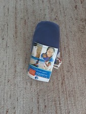 Elastisches Tragetuch von MOBY WRAP, blau, mit Sack zur Aufbewahrung.