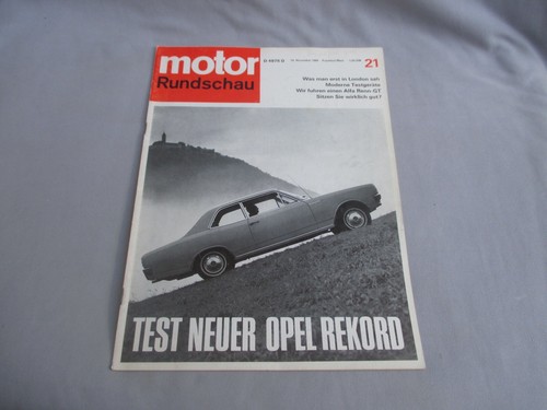 Motor rundschau 1966 opel - motor,