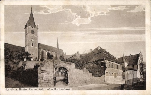 Lorchhausen lorch rhein - ak,
