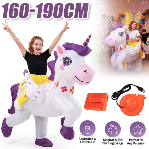 Aufblasbares einhorn kostüm - aufblasbares,