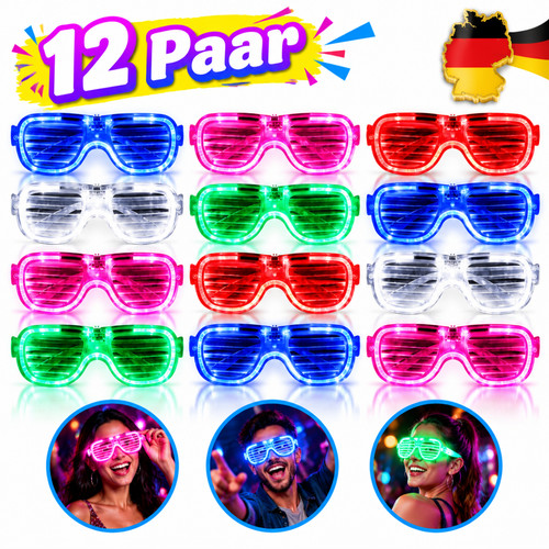 Festival leuchtbrille neon - festival,
