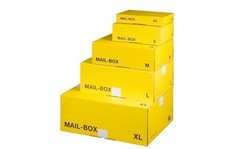 Mail box gelb karton - s,