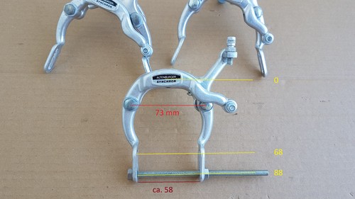 Seitenzugbremse aluminium - 1x,