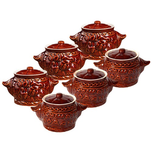 Keramiktopfset 6st topf - 6st,