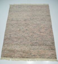 nr 73 Handgeknüpfter Modern Teppich Berber Elfenbeinrot Wolle  ca 234 x 174 cm