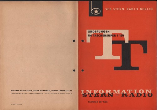 Berlin prospekt 1965 veb - prospekt,