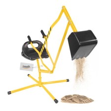 Sitzbagger aus Metall, Sandbagger mit 360º Drehung, Kinderbagger ab 3 Jahre