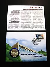 Numisbrief  Uruguay  100 Pesos  1981  "Salto Grande"  Silbermünze !!