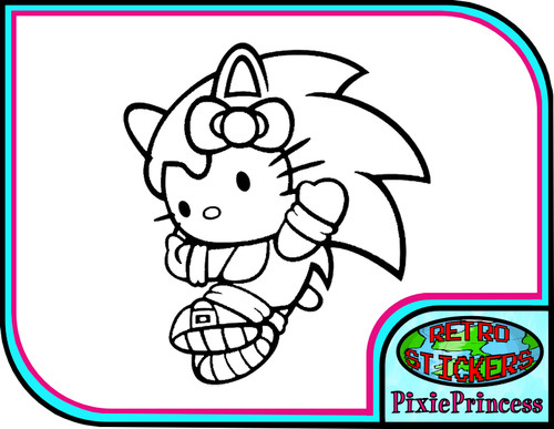 Sonic hello kitty vinyl - sonic,