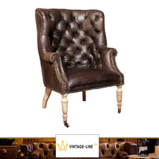 Vintage echtleder sessel - vintage,