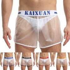 Herren transparent pvc shorts - herren,