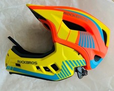 ROCKBROS Kinderhelm, Fahrradhelm mit abnehmbarem Kinnschutz TT-32SOYB-S